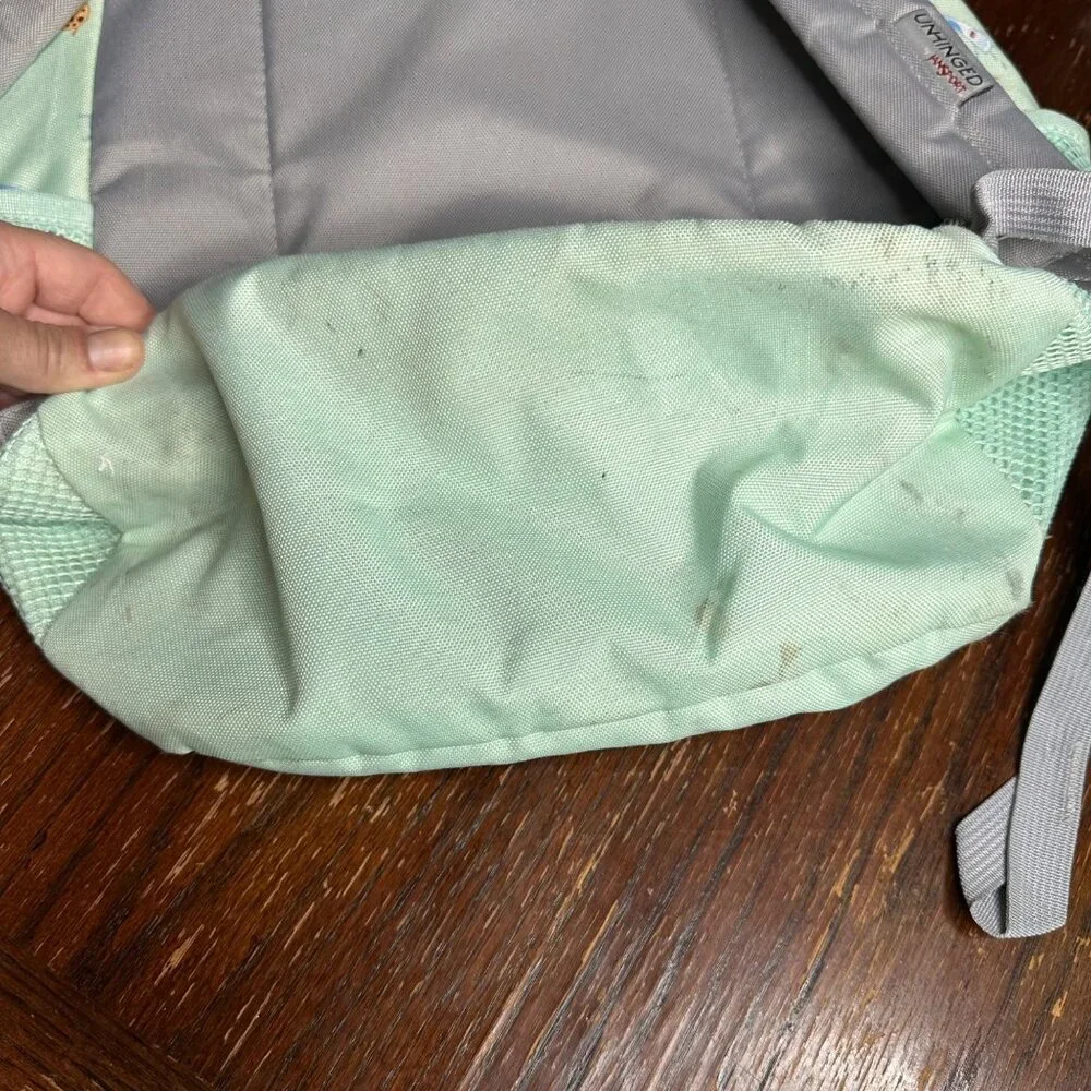 Unhinged By Jansport Mint Backpack With Milk & Cookies Print Adjustable Straps - Picture 3 of 14